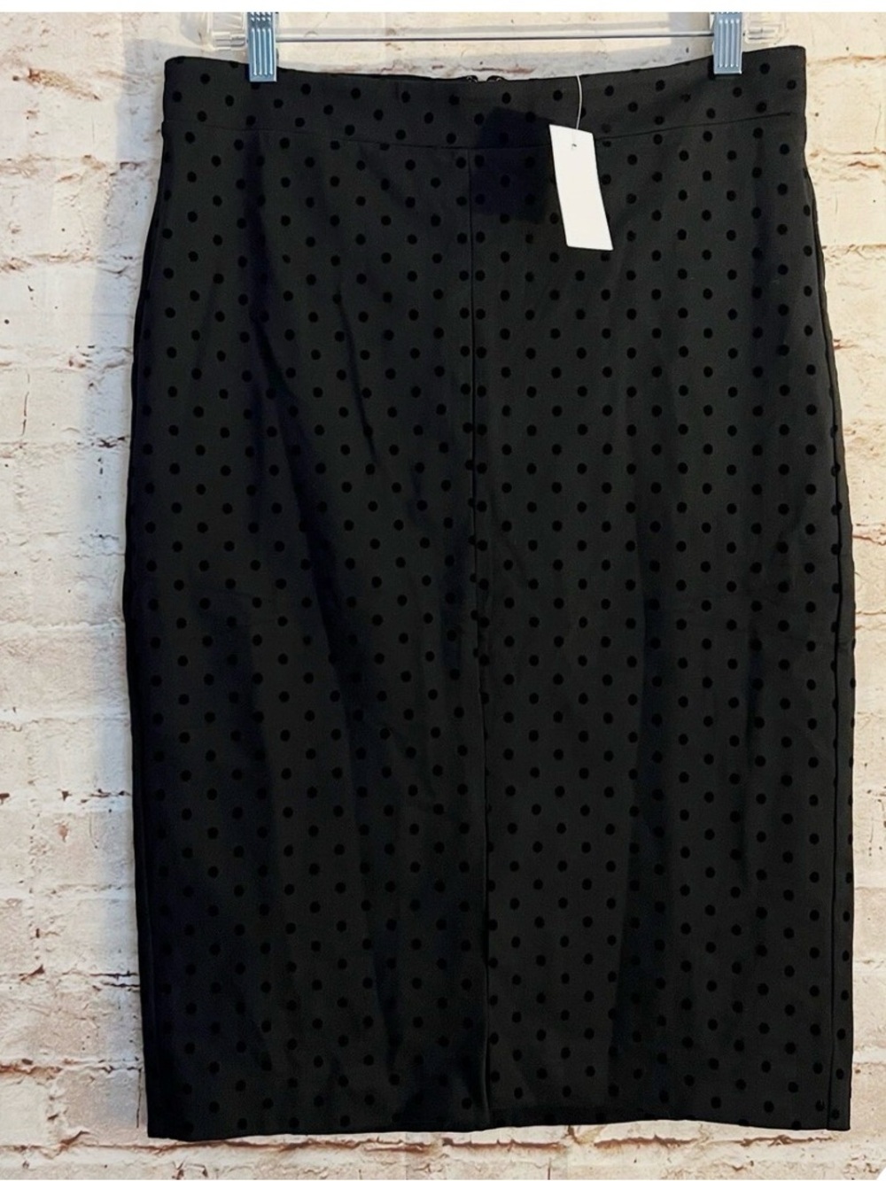 Ann Taylor Black Polka Dot Pencil Skirt
